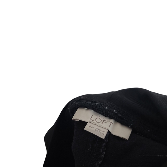 LOFT Black Dark Wash Maternity Jeans 4 - Picture 6 of 7